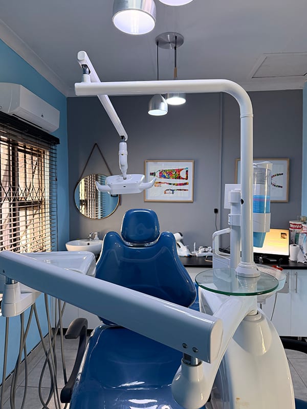 Dr Lebogang Malunga with a patient at Refresh Dental